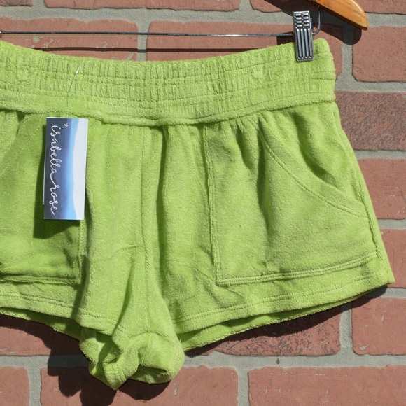 Isabella Rose Soleil Terry Cover Up Swim Shorts Size Medium NWT - Picture 3 of 6